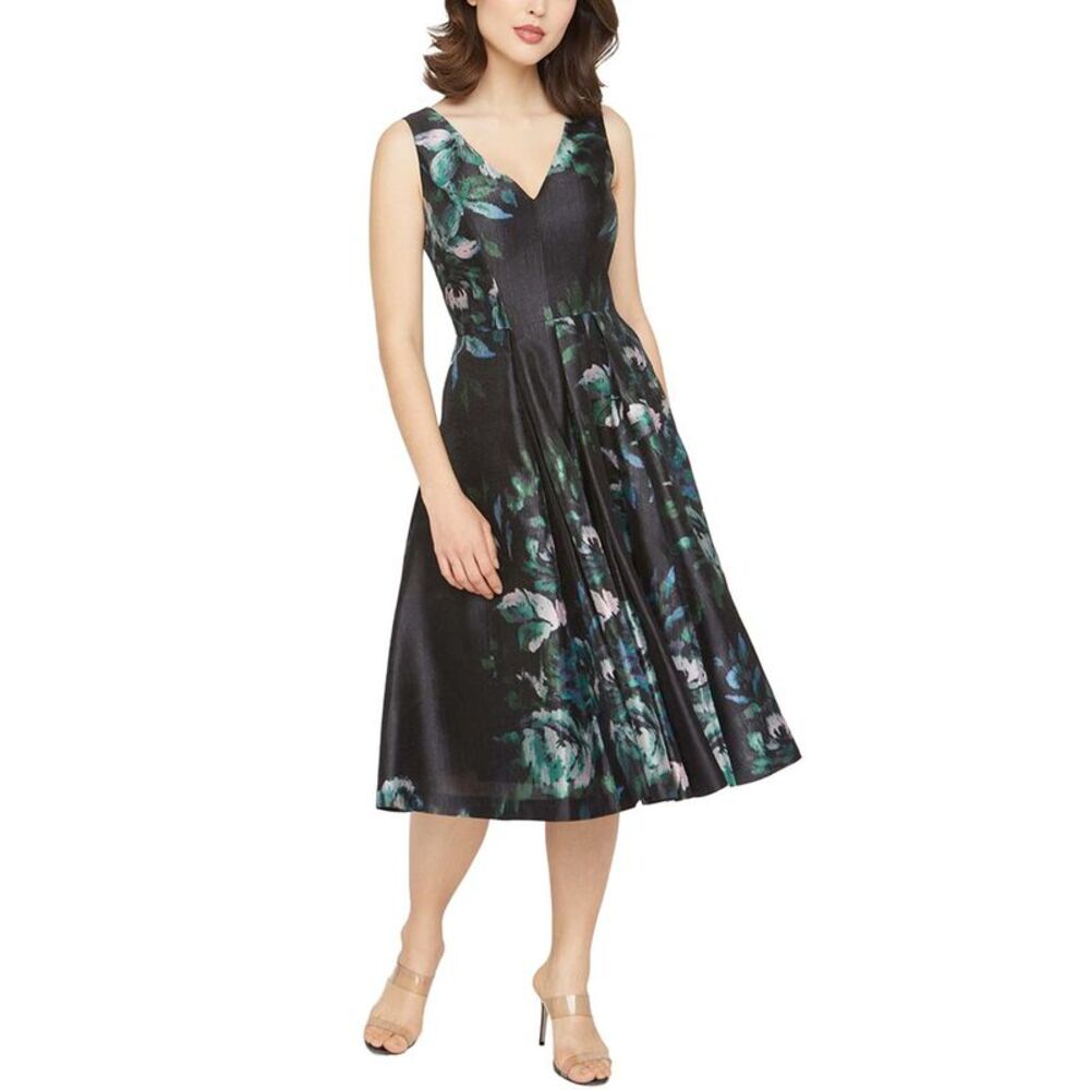 Kay Unger Womens  Brooke Midi Dress